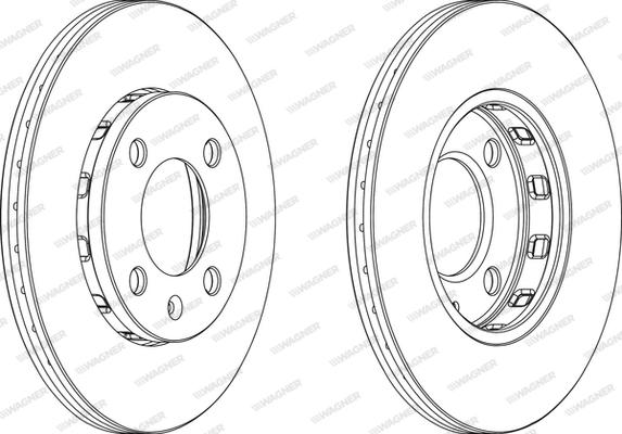 Wagner WGR0812-1 - Brake Disc autospares.lv