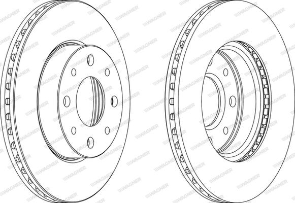 Wagner WGR0888-1 - Brake Disc autospares.lv