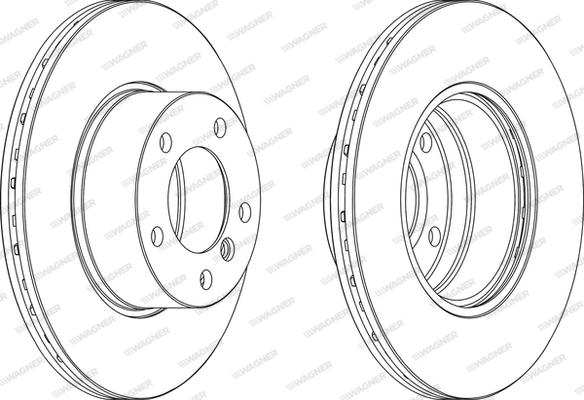 Wagner WGR0834-1 - Brake Disc autospares.lv