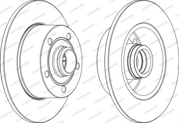 Wagner WGR0830-1 - Brake Disc autospares.lv