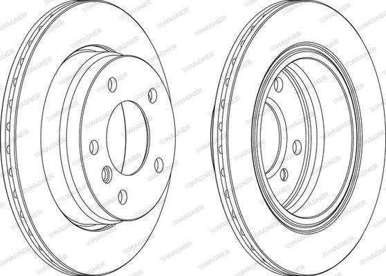 Wagner WGR0831-1 - Brake Disc autospares.lv