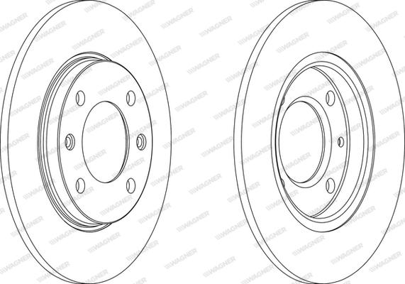 Wagner WGR0244-1 - Brake Disc autospares.lv