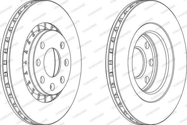 Wagner WGR0206-1 - Brake Disc autospares.lv