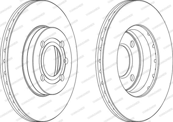 Wagner WGR0207-1 - Brake Disc autospares.lv