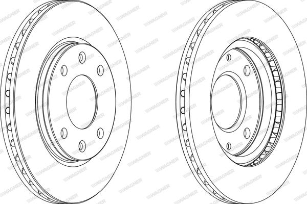 Wagner WGR0214-1 - Brake Disc autospares.lv