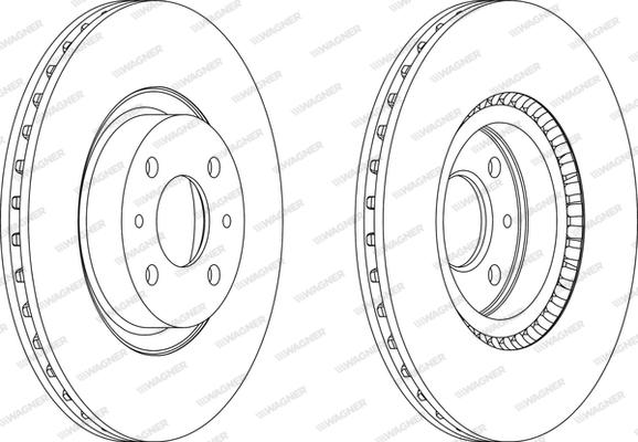 Wagner WGR0220-1 - Brake Disc autospares.lv