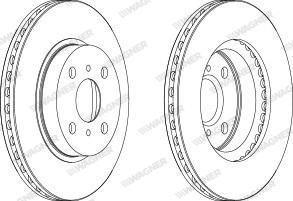 Wagner WGR0794-1 - Brake Disc autospares.lv