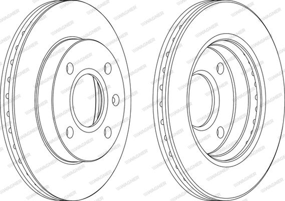 Wagner WGR0766-1 - Brake Disc autospares.lv