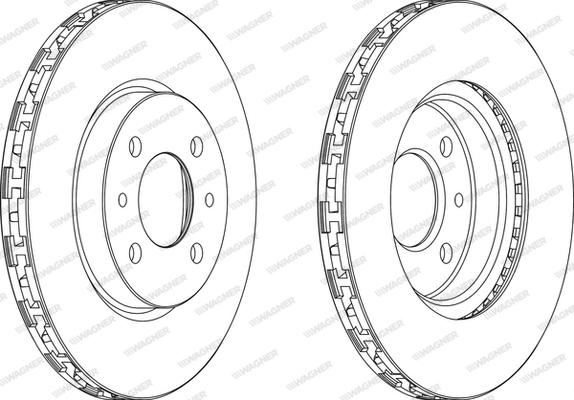 Wagner WGR0762-1 - Brake Disc autospares.lv