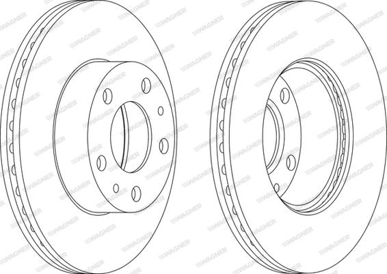 Wagner WGR0767-1 - Brake Disc autospares.lv