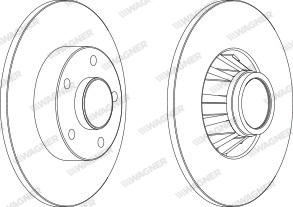 Wagner WGR1498-1 - Brake Disc autospares.lv