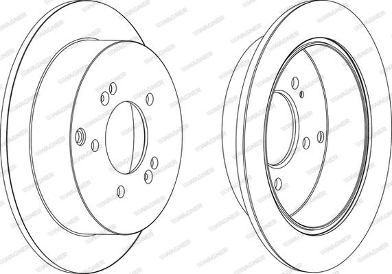 Wagner WGR1493-1 - Brake Disc autospares.lv