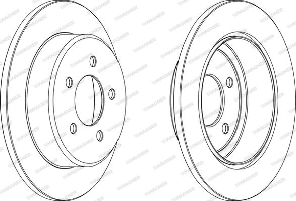 Wagner WGR1492-1 - Brake Disc autospares.lv