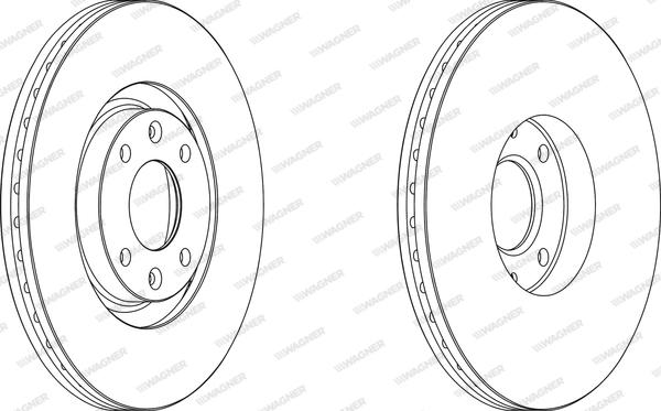 Wagner WGR1442-1 - Brake Disc autospares.lv