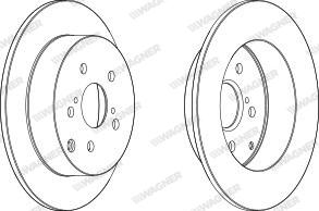 Wagner WGR1419-1 - Brake Disc autospares.lv