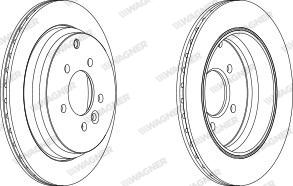 Wagner WGR1431-1 - Brake Disc autospares.lv