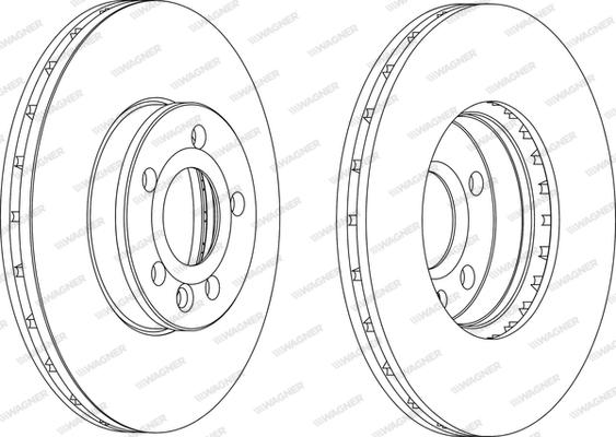 Wagner WGR1559-1 - Brake Disc autospares.lv