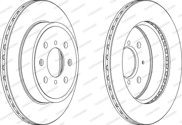 Wagner WGR1509-1 - Brake Disc autospares.lv