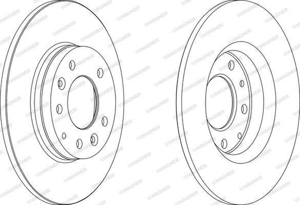 Wagner WGR1500-1 - Brake Disc autospares.lv