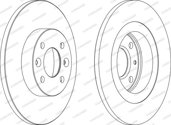 Wagner WGR1502-1 - Brake Disc autospares.lv