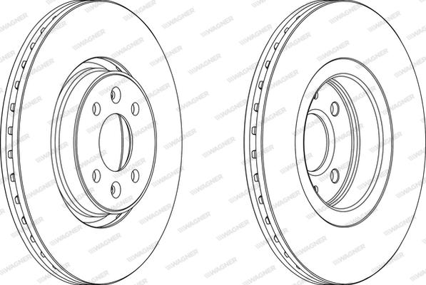 Wagner WGR1513-1 - Brake Disc autospares.lv