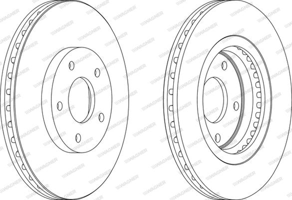 Wagner WGR1589-1 - Brake Disc autospares.lv