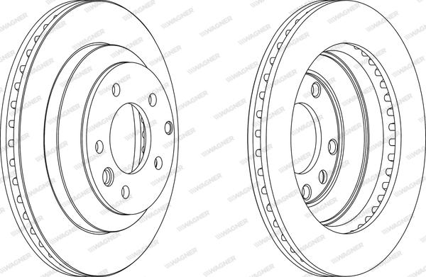 Wagner WGR1580-1 - Brake Disc autospares.lv