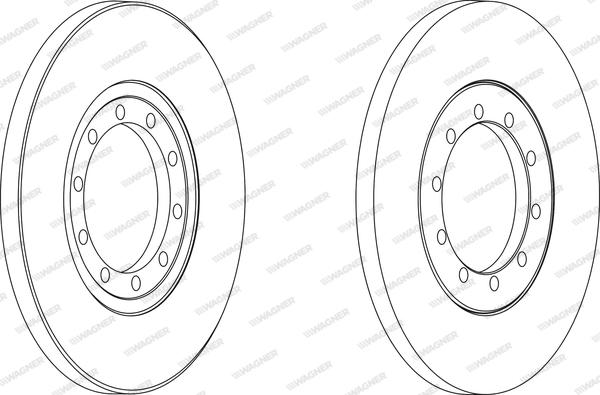 Wagner WGR1537-1 - Brake Disc autospares.lv