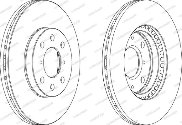 Wagner WGR1520-1 - Brake Disc autospares.lv