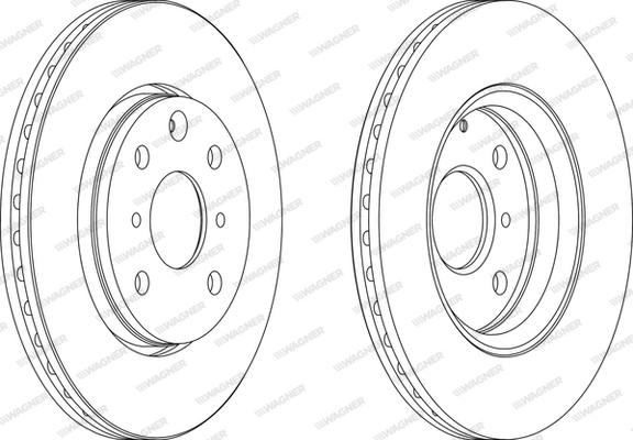 Wagner WGR1527-1 - Brake Disc autospares.lv