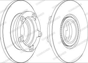 Wagner WGR1573-1 - Brake Disc autospares.lv