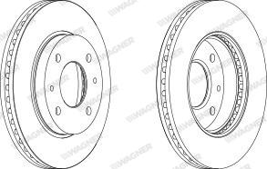 Wagner WGR1577-1 - Brake Disc autospares.lv