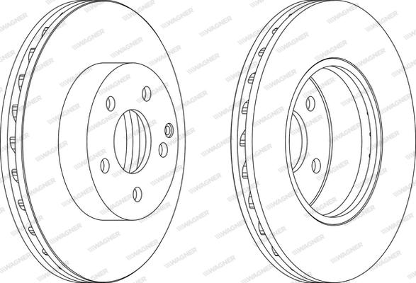 Wagner WGR1690-1 - Brake Disc autospares.lv