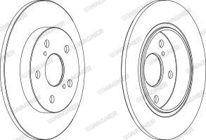 Wagner WGR1645-1 - Brake Disc autospares.lv