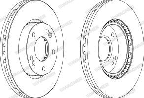 Wagner WGR1619-1 - Brake Disc autospares.lv