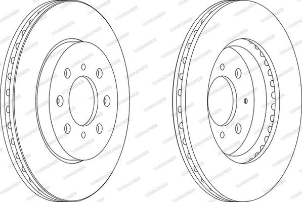 Wagner WGR1610-1 - Brake Disc autospares.lv