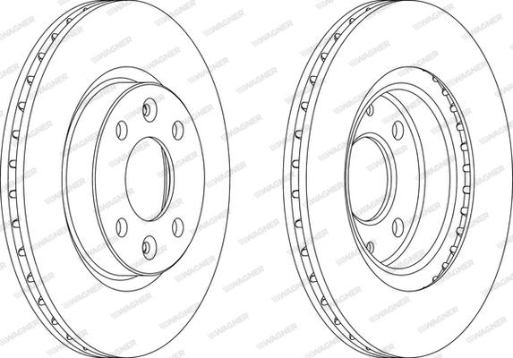 Wagner WGR1096-1 - Brake Disc autospares.lv