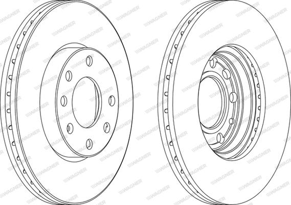 Wagner WGR1041-1 - Brake Disc autospares.lv