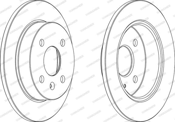 Wagner WGR1043-1 - Brake Disc autospares.lv