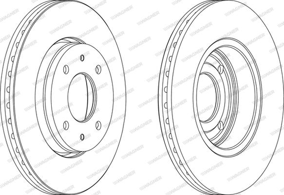 Wagner WGR1068-1 - Brake Disc autospares.lv