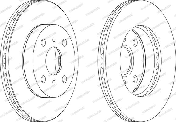 Wagner WGR1084-1 - Brake Disc autospares.lv