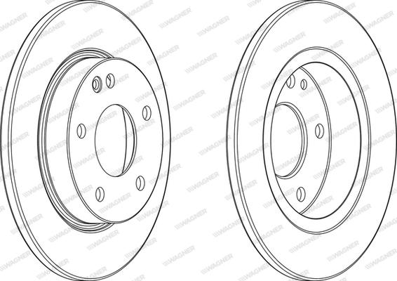 Wagner WGR1034-1 - Brake Disc autospares.lv