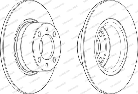 Wagner WGR1035-1 - Brake Disc autospares.lv