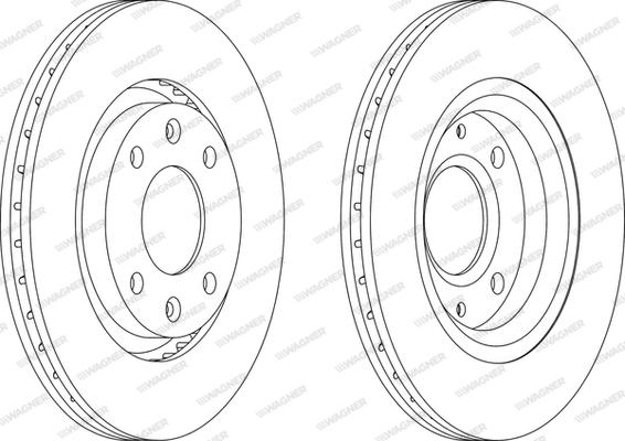 Wagner WGR1140-1 - Brake Disc autospares.lv