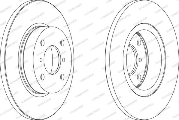 Wagner WGR1148-1 - Brake Disc autospares.lv