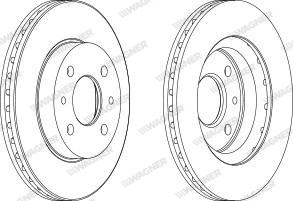 Wagner WGR1142-1 - Brake Disc autospares.lv