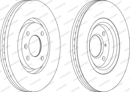 Wagner WGR1152-1 - Brake Disc autospares.lv