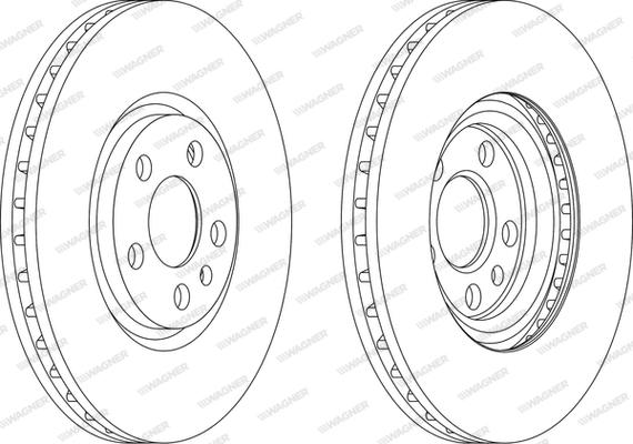 Wagner WGR1165-1 - Brake Disc autospares.lv