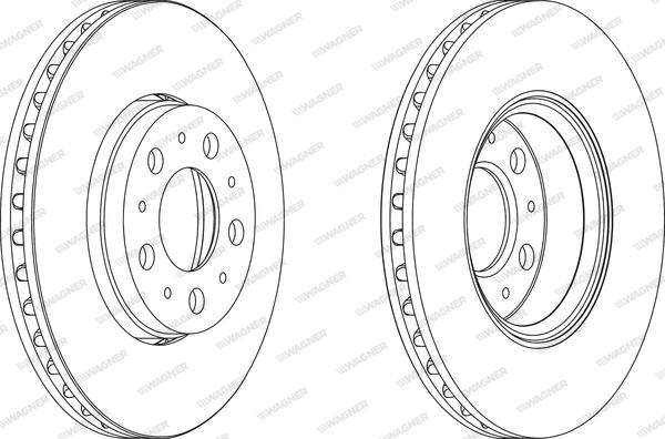 Wagner WGR1163-1 - Brake Disc autospares.lv