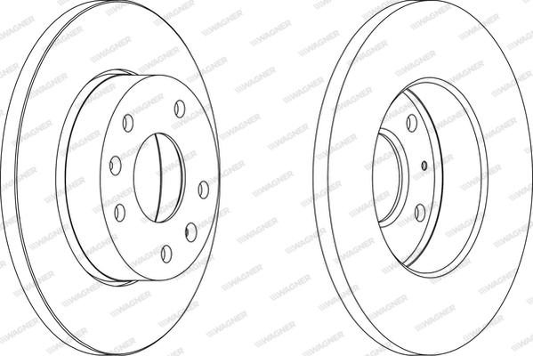 Wagner WGR1100-1 - Brake Disc autospares.lv